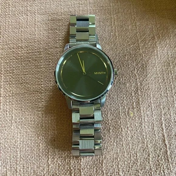 MVMT Silver and Green Modern Watch - Picture 5 of 6